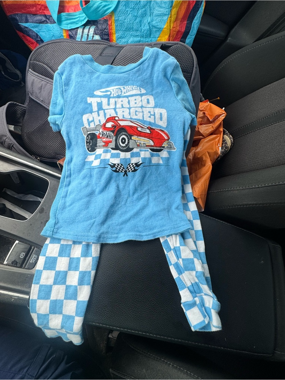 Hot Wheels Kids Blue 'Turbo Charged' Pajama Set